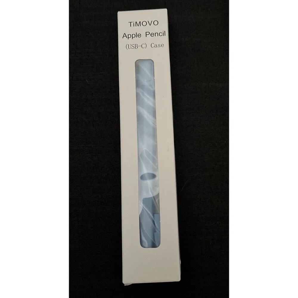 Holder Case Compatible with Apple Pencil (USB-C), TPE Protective Sky Blue